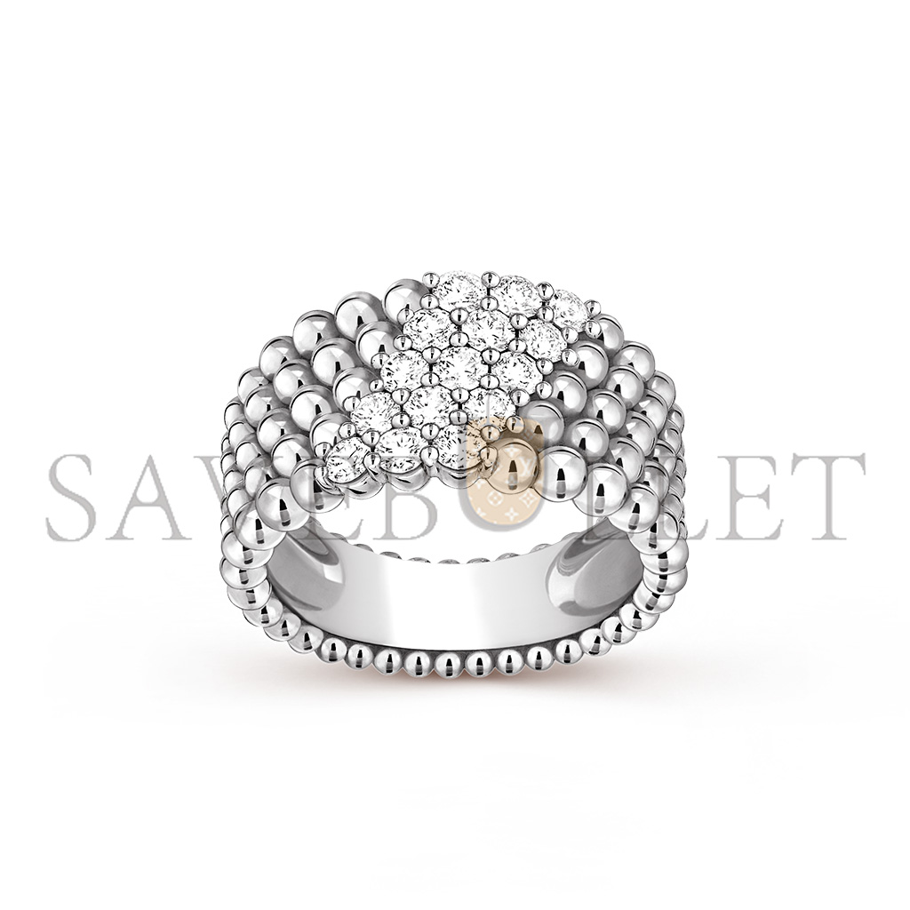 v*n cl*f arpels perlÉe Di*m*nds ring, 5 rows vcarp7uv00